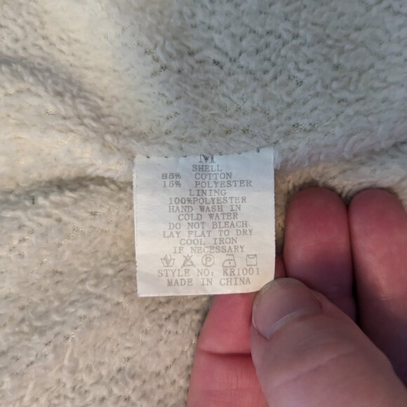 Korus Apparel Shacket Sherpa Lined Plaid Flannel Jacket Women's Size Medium - Picture 5 of 6